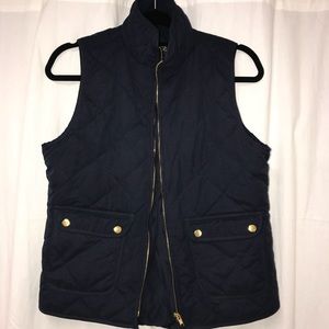 navy blue vest